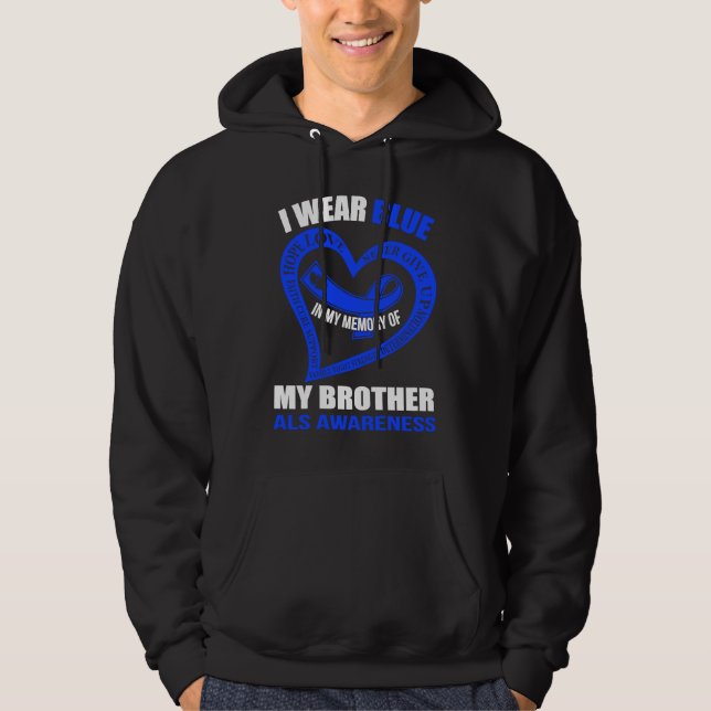 In my memory of my brother ALS AWARENESS Hoodie (Vorderseite)