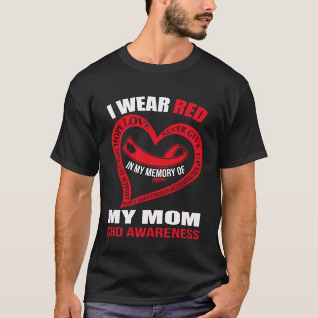 In my memory of my mom CHD AWARENESS T-Shirt (Vorderseite)