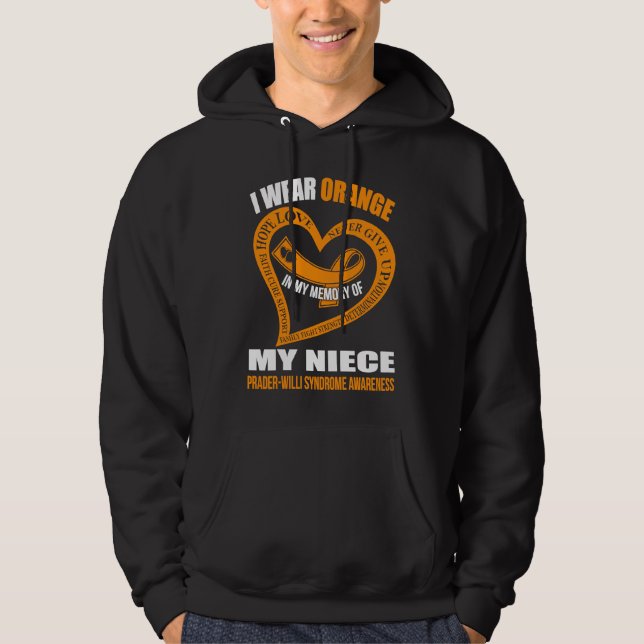 In my memory of my niece PRADER WILLI SYNDROME AWA Hoodie (Vorderseite)
