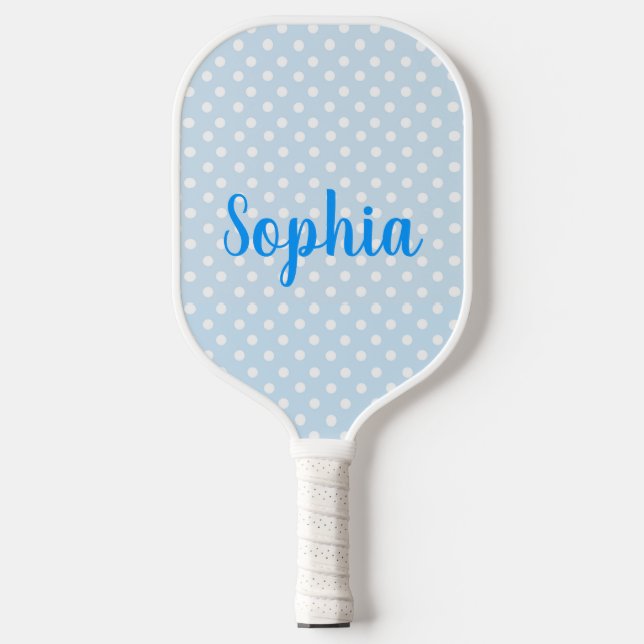 In My Pickleball Era Custom Name Blue Design Schläger (Vorderseite)