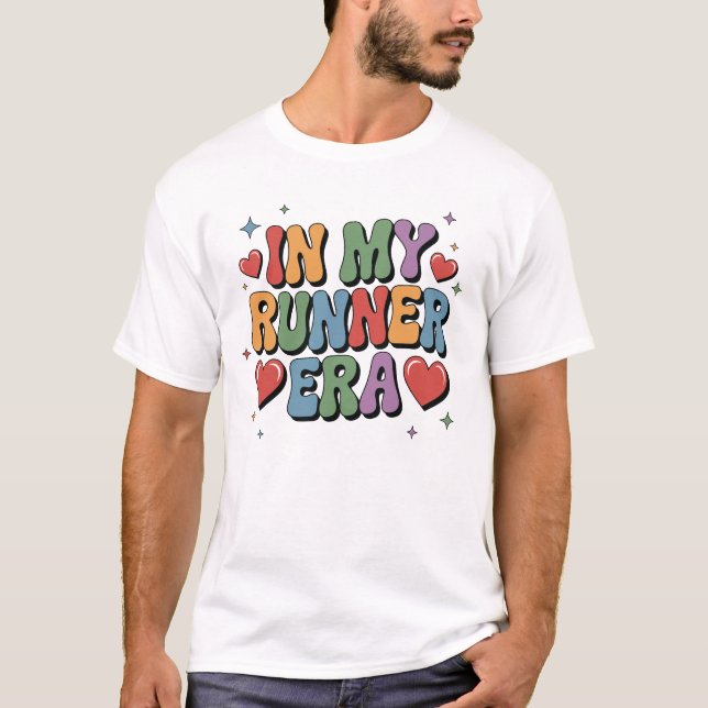 In My Runner Era Retro Running Aesthetic Fitness T-Shirt (Vorderseite)