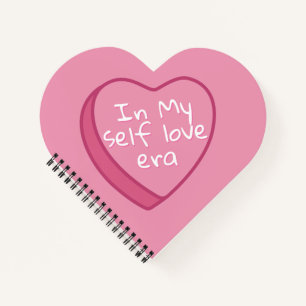 "In my self Liebe Ära" - rosa Notebook Notizbuch