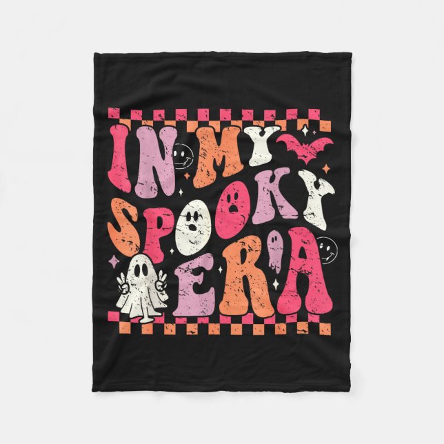 In My Soky Era Groovy Hipe Halloween Ghost  Fleecedecke (Vorderseite)