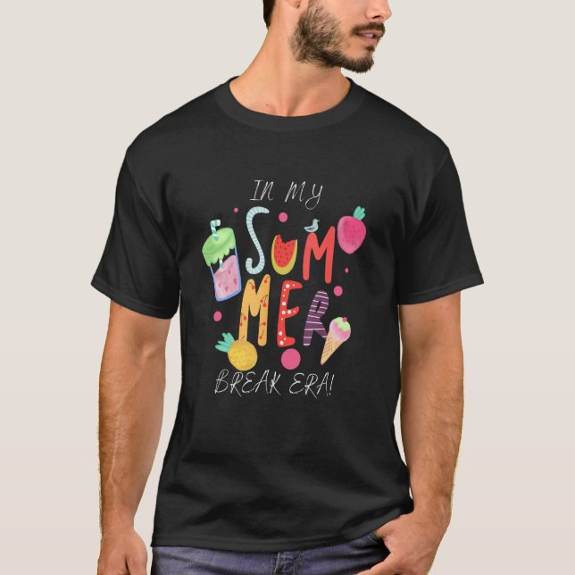 In My Summer Break Era Retro Last Day Of School Te T-Shirt (Vorderseite)