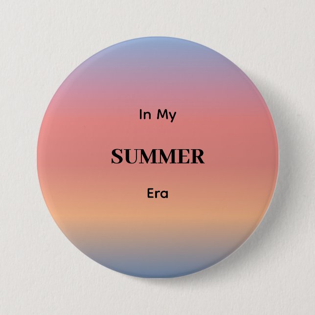In My Summer Era Gradient Sunrise Color Button (Vorderseite)