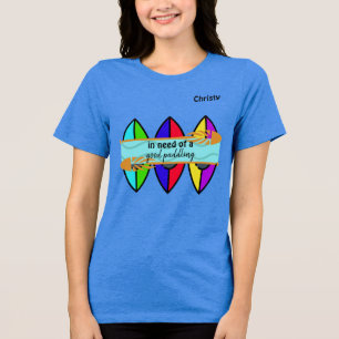 "In Need a Good Paddling" Kayak Custom Tri-Blend Shirt
