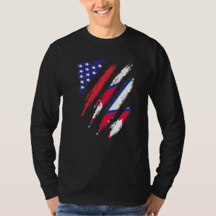 In Nepal gewachsene Flagge USA Patriot-Erbe Mon T-Shirt
