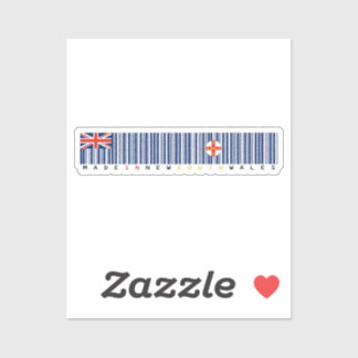 In New South Wales hergestellte Barcode-Flag-Aufkl Aufkleber