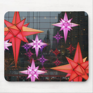 In New York City. Weihnachtsdekoration im Innern Mousepad