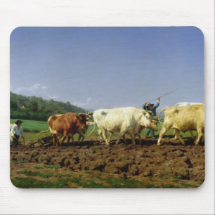 In Nivernais pflügen, 1849 Mousepad