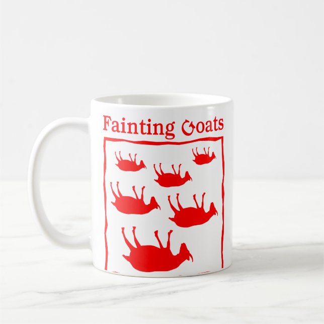 In Ohnmachte fallend Ziegen Kaffeetasse (Links)