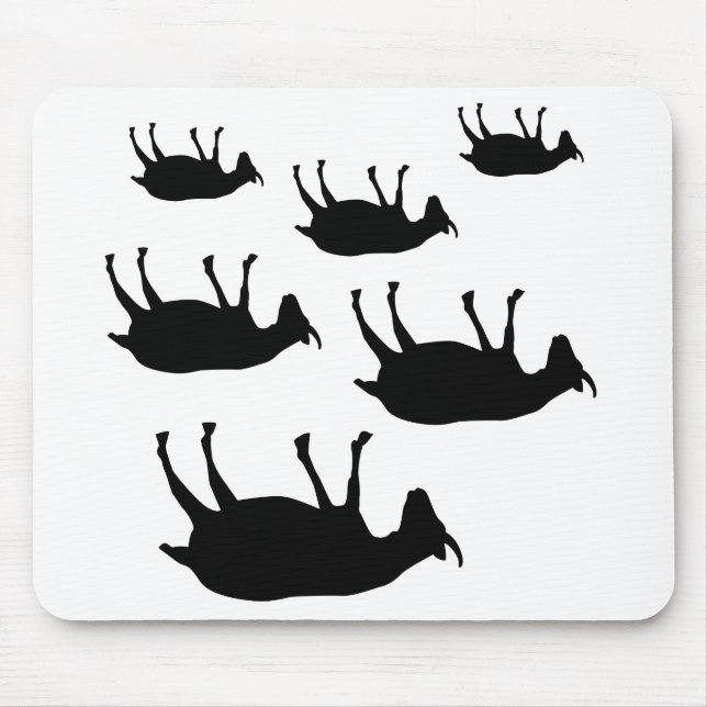 In Ohnmachte fallend Ziegen Mousepad (Vorne)