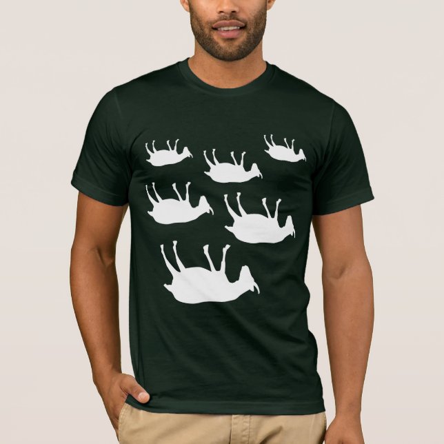 In Ohnmachte fallend Ziegen T-Shirt (Vorderseite)