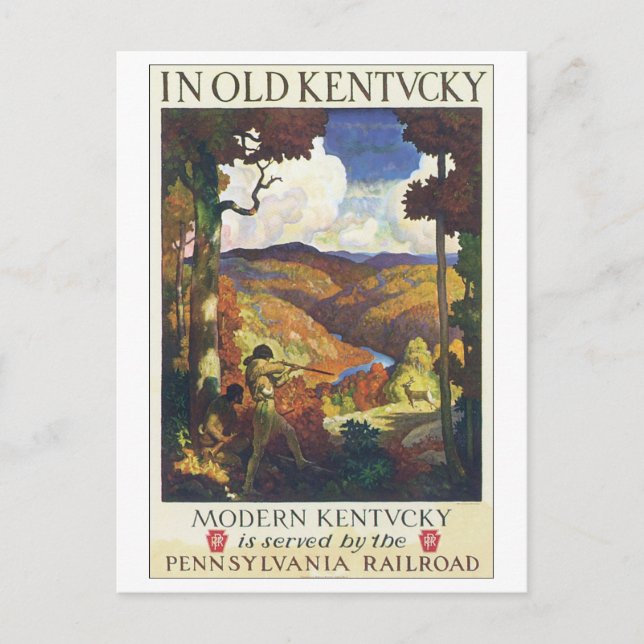 In Old Kentucky Pennsylvania Railway Postkarte (Vorderseite)
