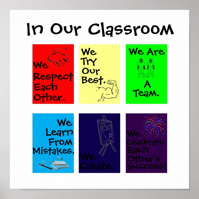 "In Our Classroom" motivational poster (Vorne)