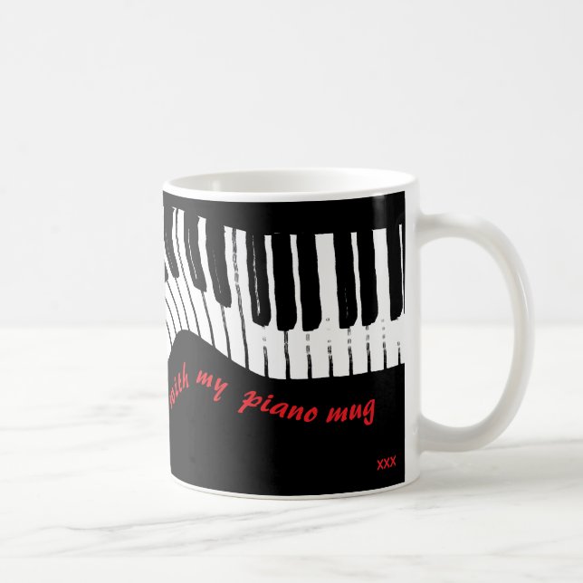 In perfect harmony – piano design coffee mug (Droite)