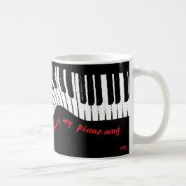 In perfect harmony – piano design coffee mug kaffeetasse