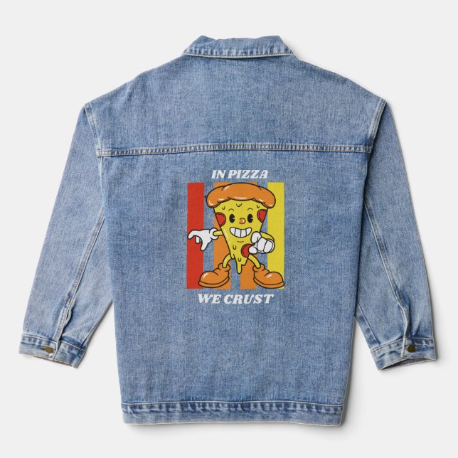 In Pizzas Crust Jeansjacke (Rückseite)
