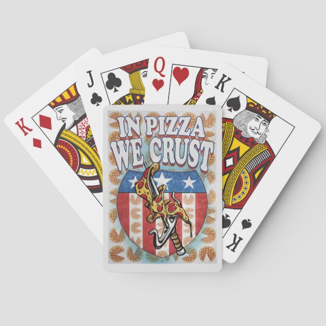In Pizzas Crust Spielkarten (Rückseite)