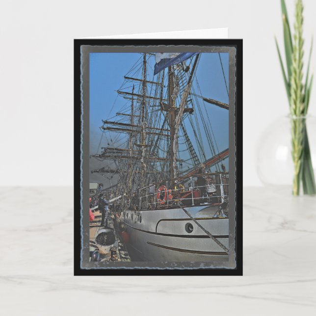 In Port Birthday Card Karte (Vorderseite)