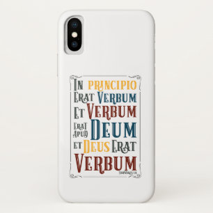 In Principio Erat Verbum Latin Bible Verse Case-Mate iPhone Hülle