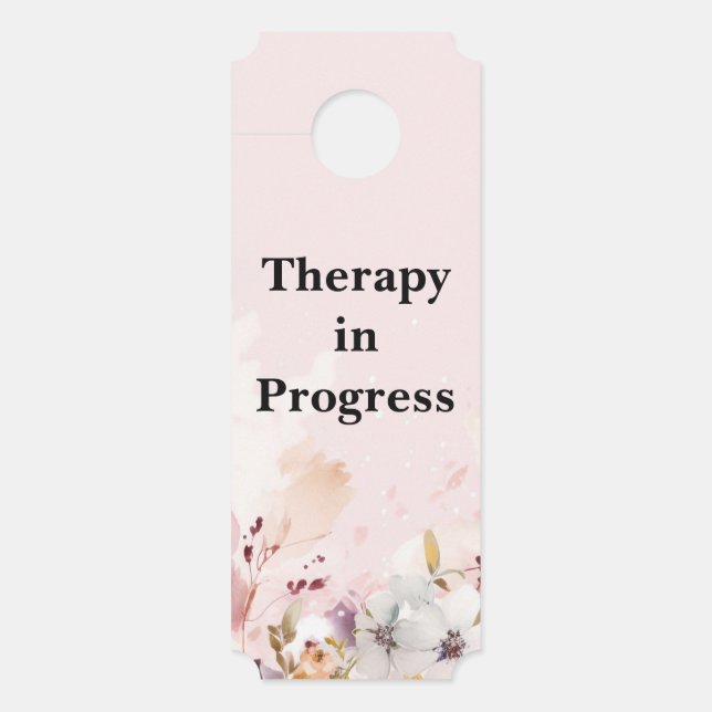 In Progress Therapist Office Türschild Gefahr (Vorderseite)