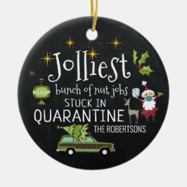 In Quarantäne stecken | Funny 2020 Keramik Ornament