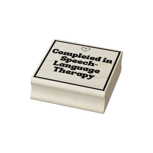 In Rede abgeschlossen - Briefmarke der Sprachthera Gummistempel (Stempel)
