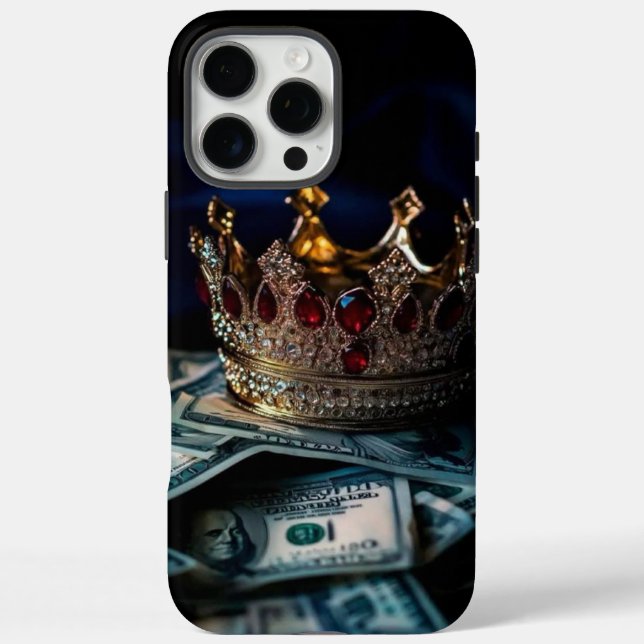In Reichtum gekrönt iPhone 16 Pro Max Hülle (Rückseite)