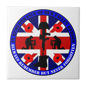 In Remembrance of our fallen UK Heroes Fliese
