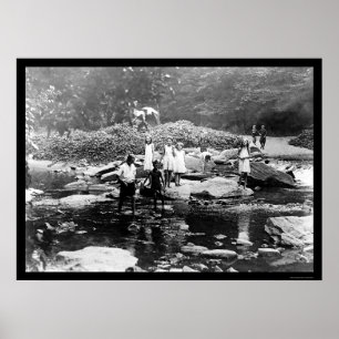 In Rock- Creekpark Washington spielen, DC 1922 Poster