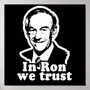In Ron vertrauen wir auf Kampagnen-Poster Poster