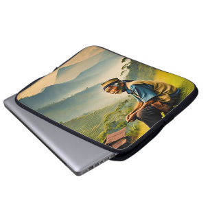 In Ruhe sitzend Laptopschutzhülle
