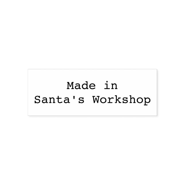 In Santa's Workshops Permastempel (Design)