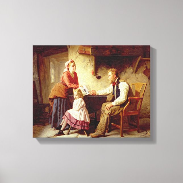 In Schande, 1875 (Öl auf Leinwand) Leinwanddruck (Vorderseite)