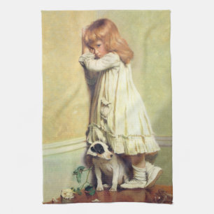 In Schande von Charles Burton Barber, Vintage Kuns Geschirrtuch