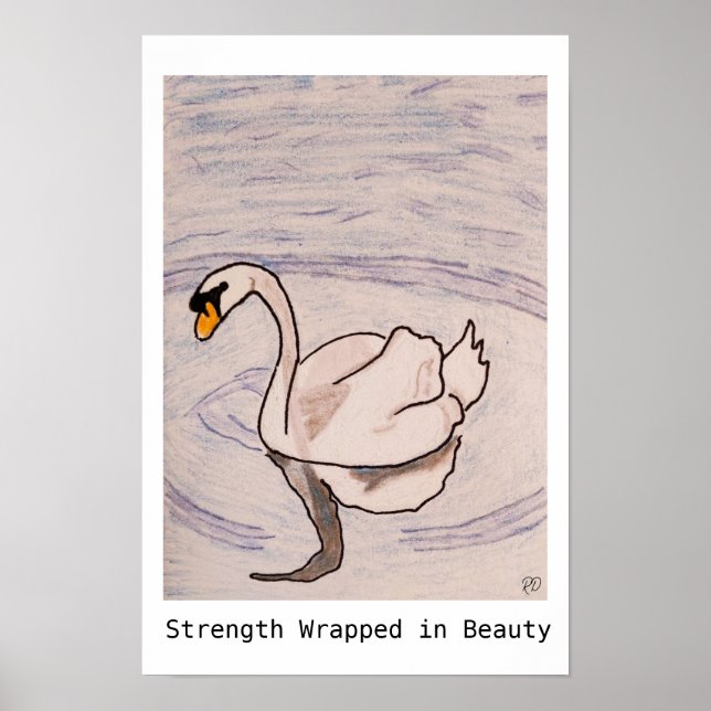 In Schönheit verpackte Kraft Poster (Vorne)