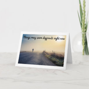 IN SCHWERER ZEIT "ICH BIN FÜR DICH DA" KARTE