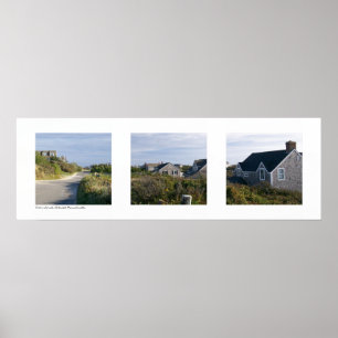 In Sconset, Nantucket, Massachusetts Triptych Poster
