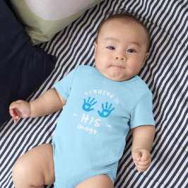 IN SEINEM BILD CHRISTLICH ERSTELLT BABY STRAMPLER