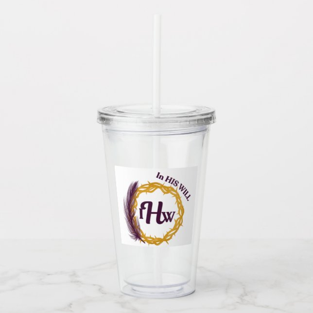 In seinem Testament Cold Cup Acryltrinkbecher (Vorderseite)