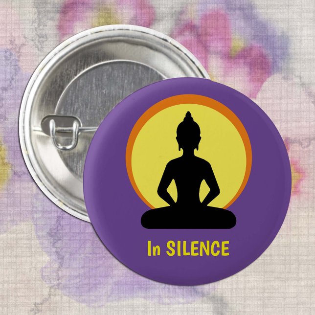 In SILENCE Meditation & Buddha (Vipassana) Button (Von Creator hochgeladen)