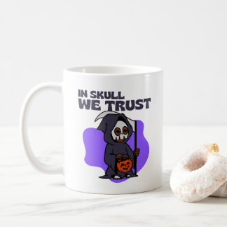 In Skull vertrauen wir Halloween-Design Kaffeetasse