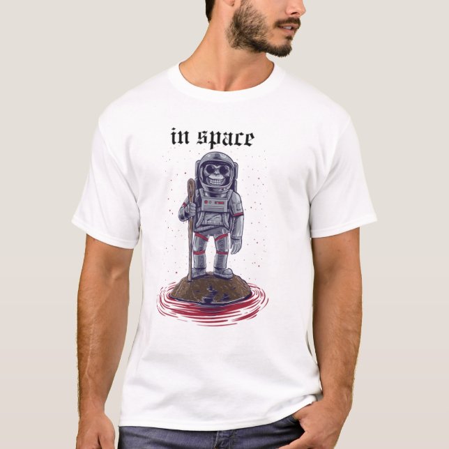 In space T-Shirt (Vorderseite)