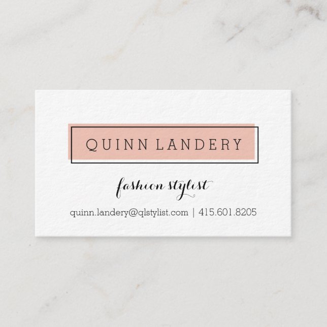In Style Business Cards Visitenkarte (Vorderseite)