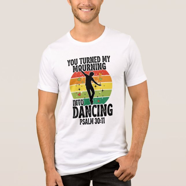 In tanzendes Design stürzen Tri-Blend Shirt (Vorderseite)