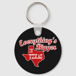 In Texas ist alles größer | Red Black Key Chain Schlüsselanhänger