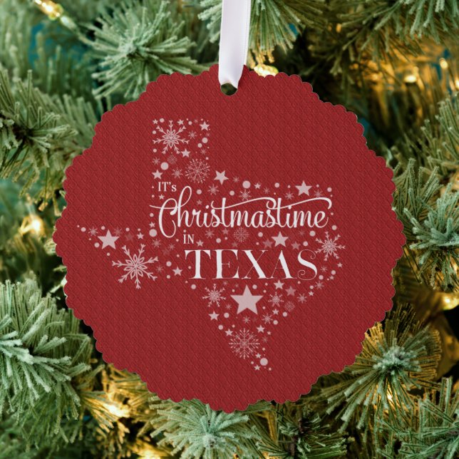 In Texas ist Weihnachten Ornament Karte (Insitu (Baum))