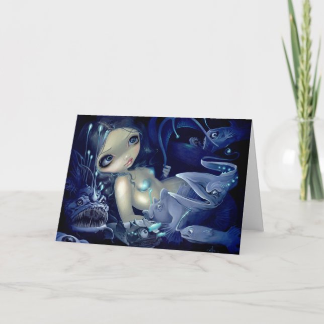 "In the Abyss" Greeting Card Karte (Vorderseite)