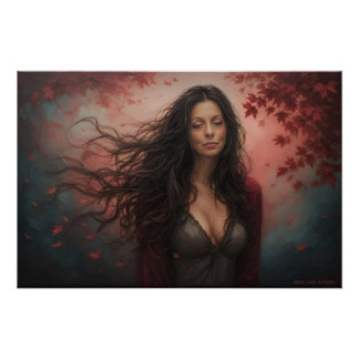 In The Amber Hush Of Autumn's Breath Poster